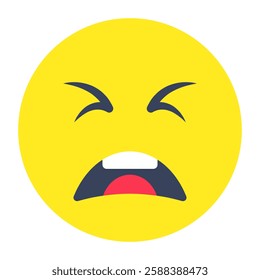 Modern design icon of crying face