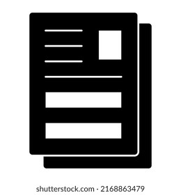 Modern design icon of cv
