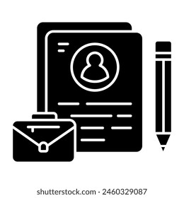 Modern design icon of cv
