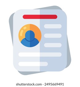 Modern design icon of cv