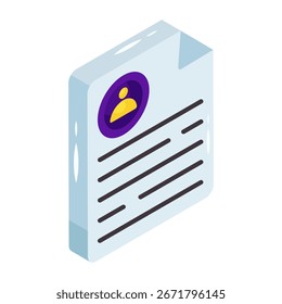 Ícone de design moderno de cv