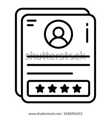 Modern design icon of cv