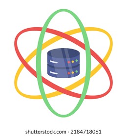 Icono de diseño moderno de la ciencia de datos