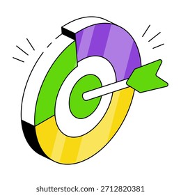 Icono de diseño moderno de destino de datos 