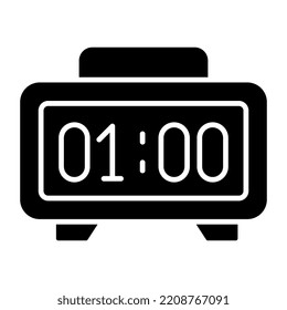 Icono de diseño moderno del reloj digital