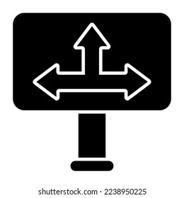 Modern design icon of directional arrows 