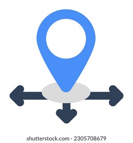 Modern design icon of directional arrows 