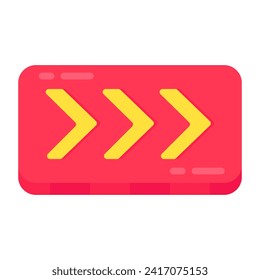 Icono de diseño moderno de flechas direccionales 