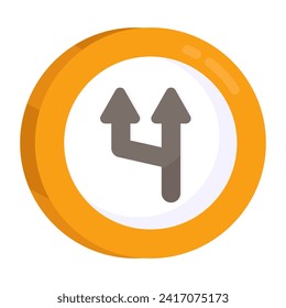 Modern design icon of directional arrows 