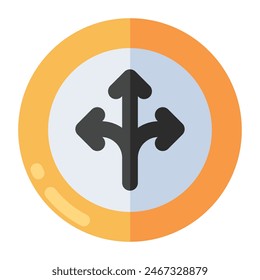 Modern design icon of directional arrows
