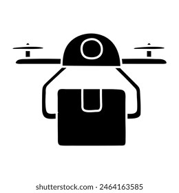 Modern design icon of drone delivery

