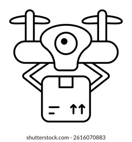 Modern design icon of drone delivery