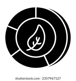 Icono de diseño moderno de la ecoanalítica