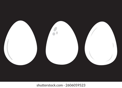 Modern design icon of egg set .  