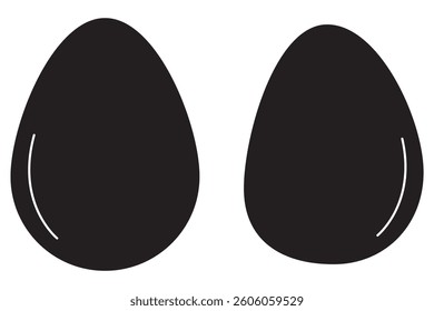 Modern design icon of egg set .  
