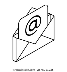Modern design icon of email