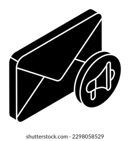 Modern design icon of email marketing