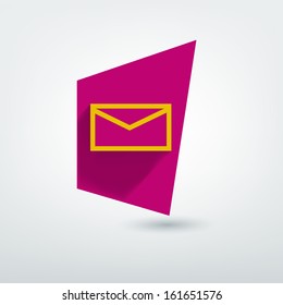 Modern design icon. Envelope, mail pictogram