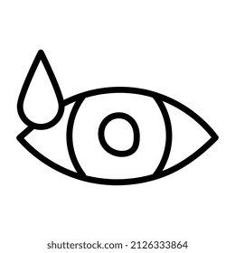 Icono de diseño moderno de colirio

