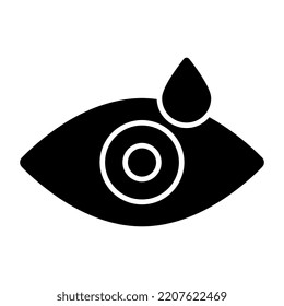 Icono de diseño moderno de colirio