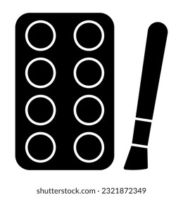 Modern design icon of eyeshadow kit 