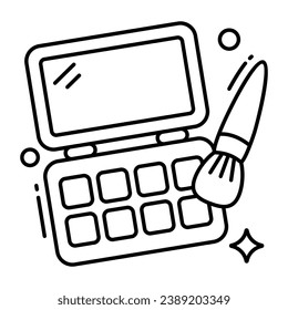 Modern design icon of eyeshadow kit 