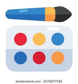 Modern design icon of eyeshadow kit