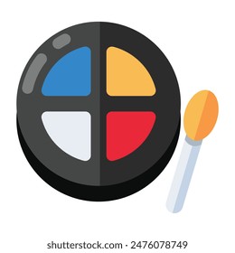 Modern design icon of eyeshadow kit