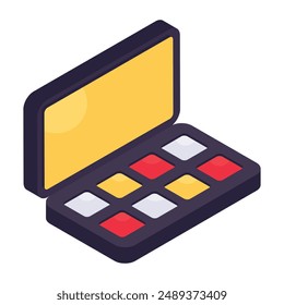 Modern design icon of eyeshadow kit