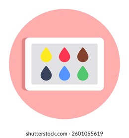 Modern design icon of eyeshadow kit