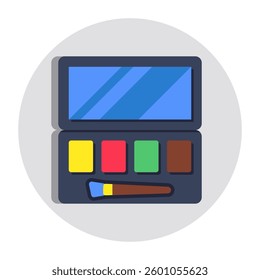 Modern design icon of eyeshadow kit