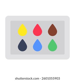 Modern design icon of eyeshadow kit