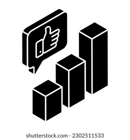 Modern design icon of feedback analytics 