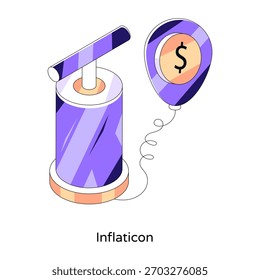 Icono de diseño moderno de inisometrición financiera