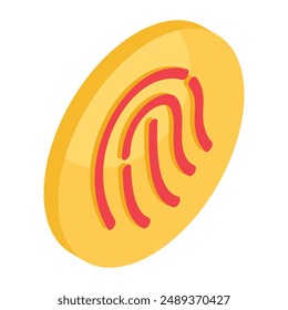 Modern design icon of fingerprint