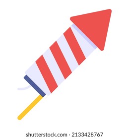 Moderne Design-Ikone der Feuerrakete

