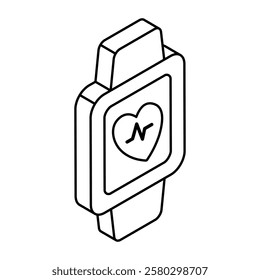 Modern design icon of fitness tracker