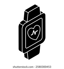 Modern design icon of fitness tracker