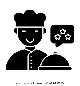 Modern design icon food review