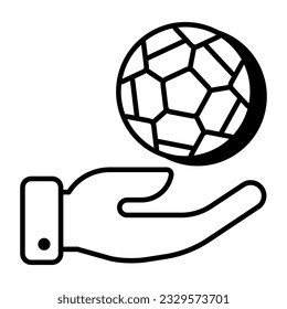 Modern design icon of football