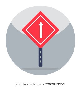 Modern design icon of forward direction board 