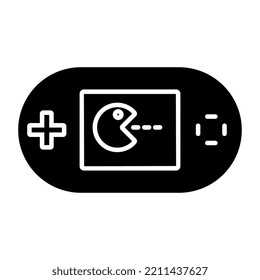 Modern design icon of game console 