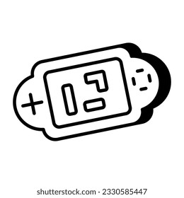 Modernes Design-Symbol für Spielkonsole