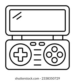 Icono de diseño moderno de la consola de juegos 