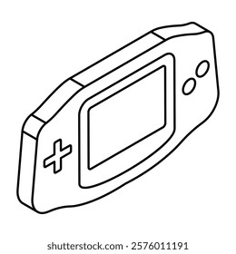 Modern design icon of game console