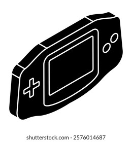 Modern design icon of game console