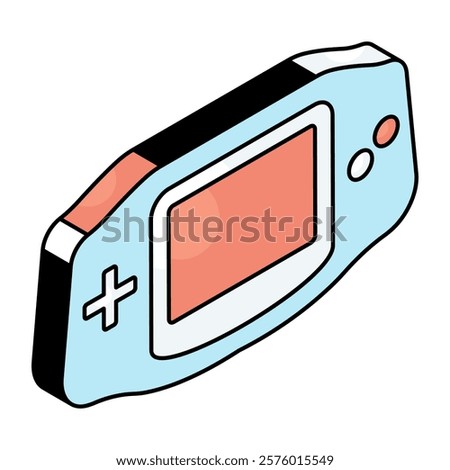 Modern design icon of game console