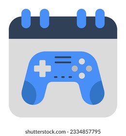 Modern design icon of game schedule 