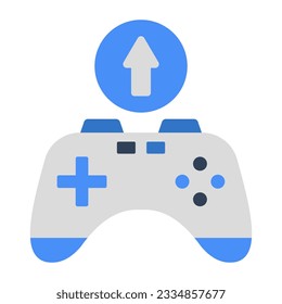 Modern design icon of game upload 