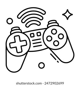 Modern design icon of gamepad